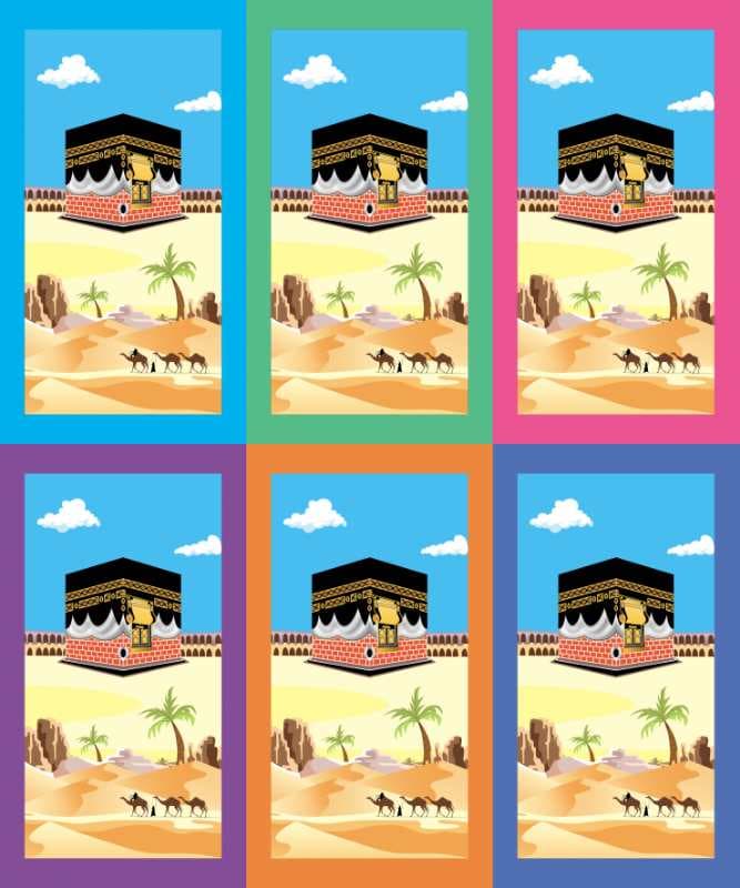 Kids kaaba prayer mats