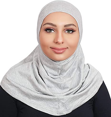 1 PC GREY COTTON HIJAB