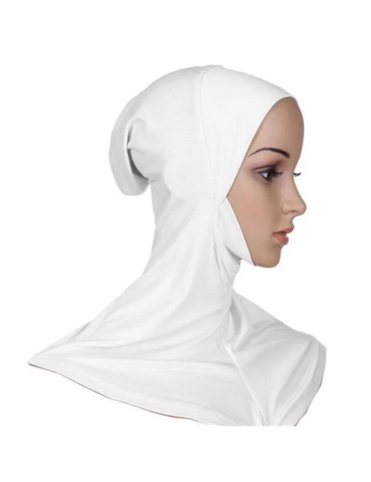 Full Cover Hijab Underscarf -  White