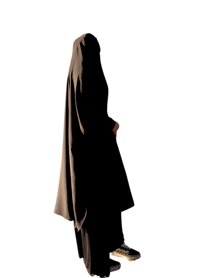 TWO PIECE JILBAAB BLACK