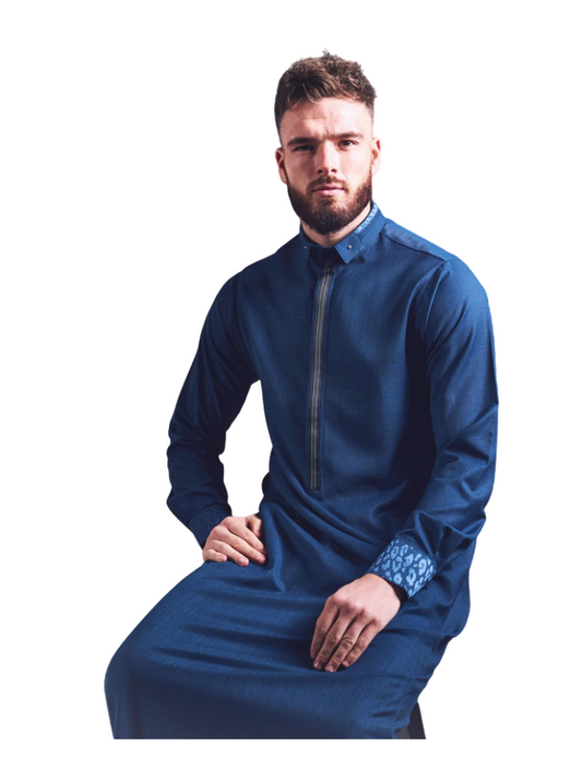 LAWUNG MEN'S THOBE - ROYAL BLUE FROM UK