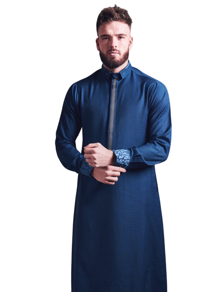 LAWUNG MEN'S THOBE - ROYAL BLUE FROM UK