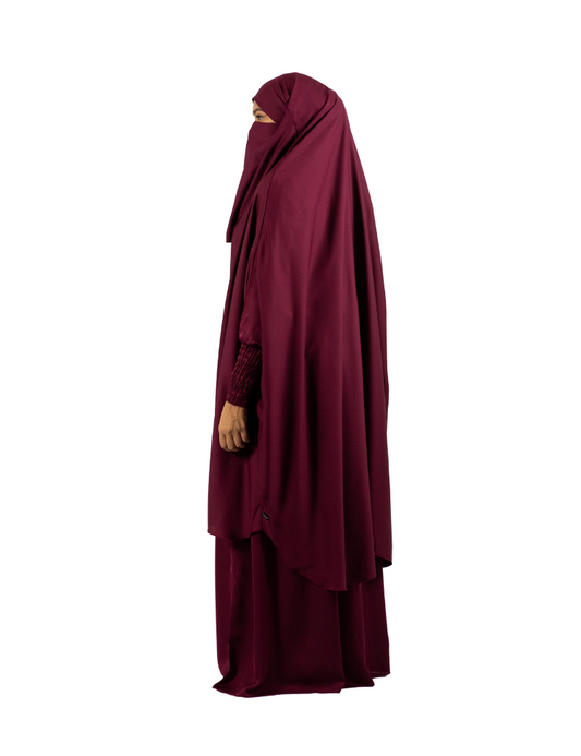 TWO PIECE JILBAAB MAROON
