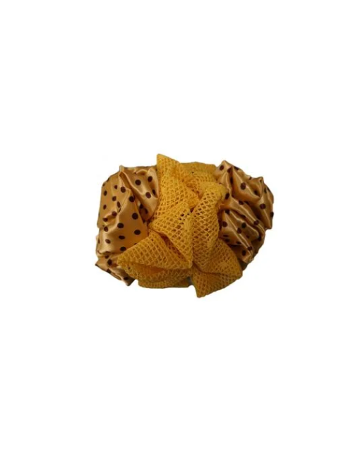 Pokka Dot Golden Brown Hair clip