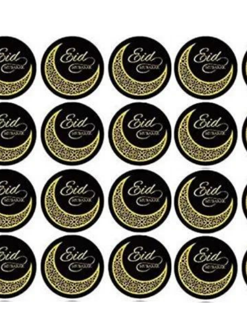 Eid Mubarak stickers 20 per sheet