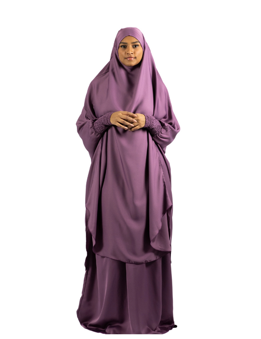 TWO PIECE JILBAAB DUSTY PINK