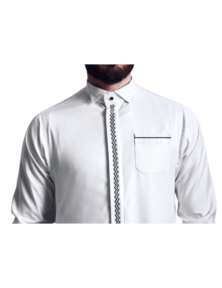 LAWUNG Men's thobe - White FROM UK