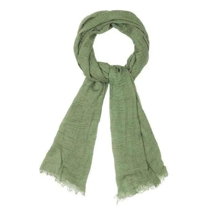 Forest Green Crinkle Hijab