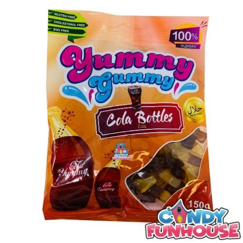 Yummy gummy cola bottles