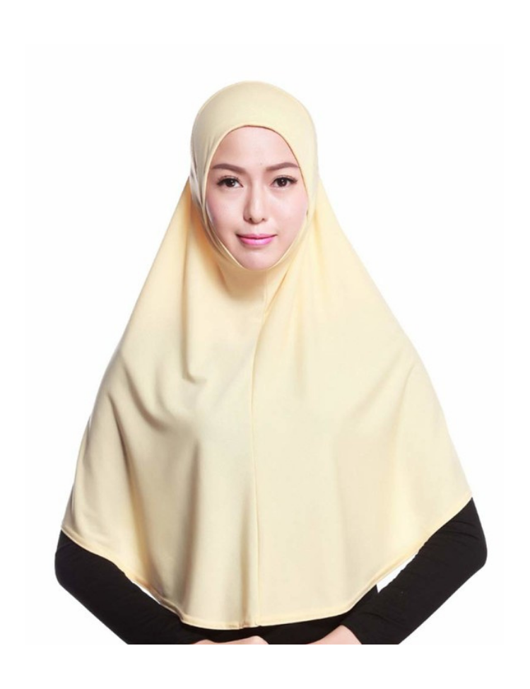1-pc Al Amira cotton XL instant Hijab-Beige