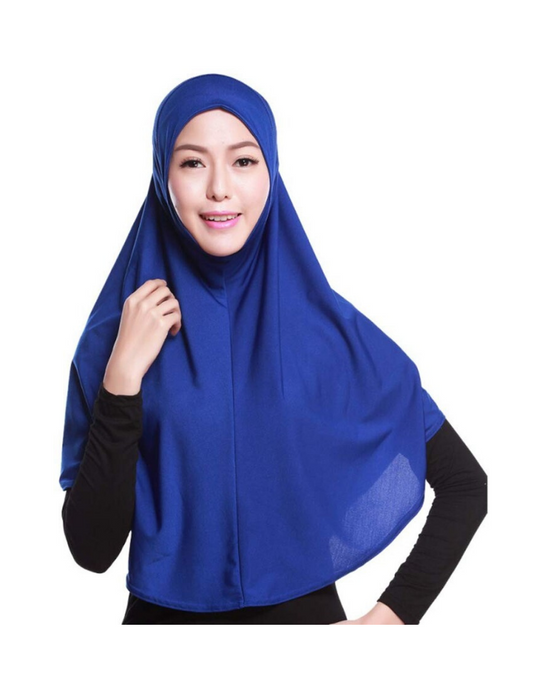 1-pc Al Amira cotton XL instant Hijab- Navy Blue