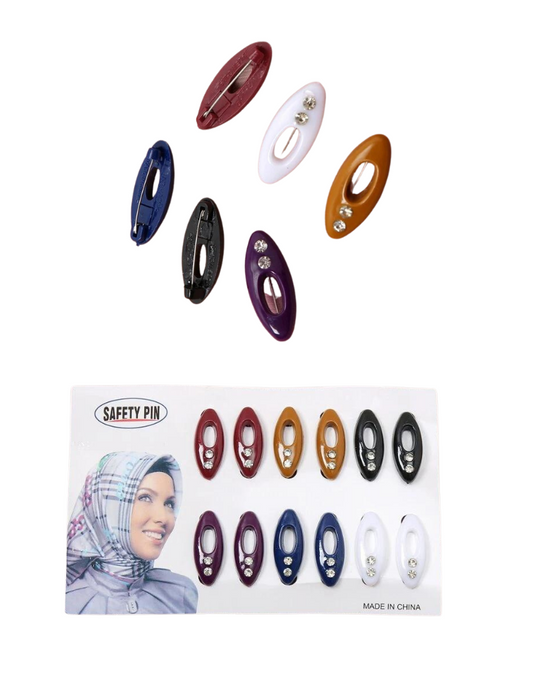 12pcs colorful Hijab Pins