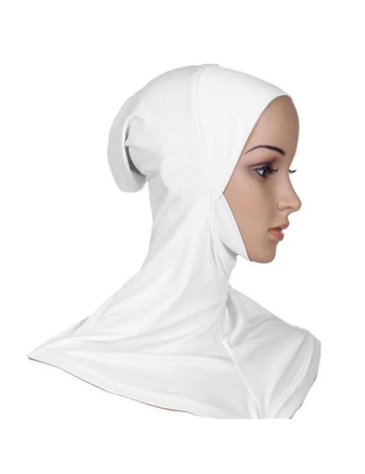 Full Cover Hijab Underscarf -  White