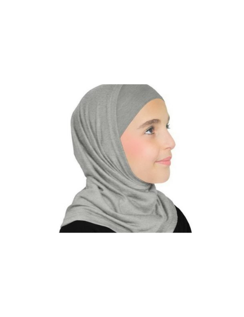 Girl One-Piece Hijab (Grey)