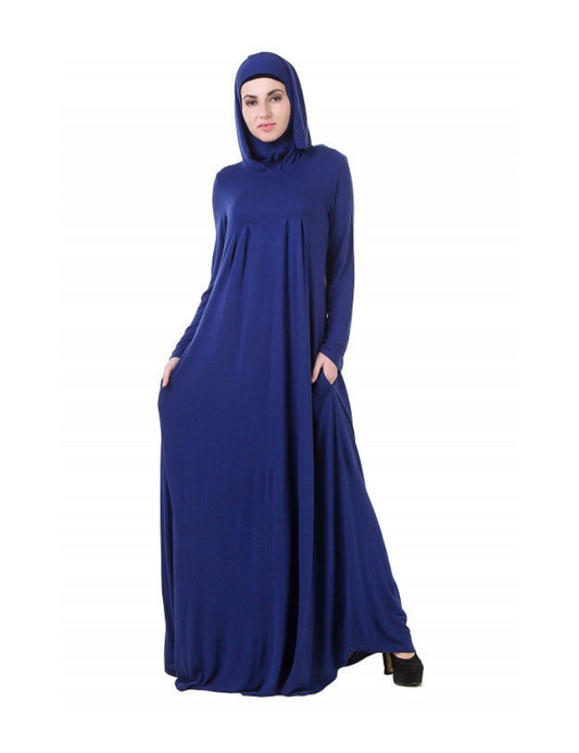 Royal Blue jersey abaya