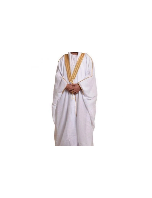 Saudi Bisht Robe (Golden White)