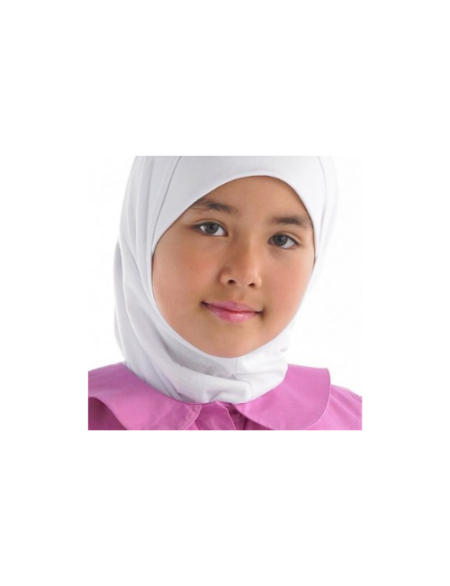 Girl One-Piece Hijab (White)