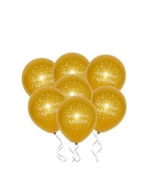 Gold Ramadan Kareem Balloons (10 PACK)
