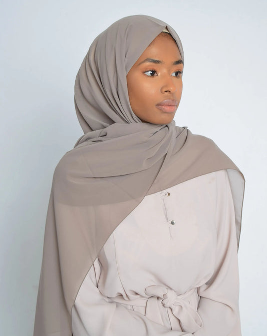 Average Grey Chiffon Hijab