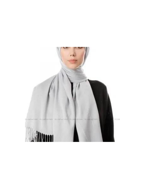 Grey Pashmina Hijab