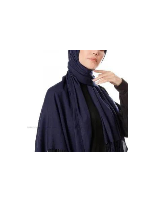 Navy Blue Pashmina Hijab