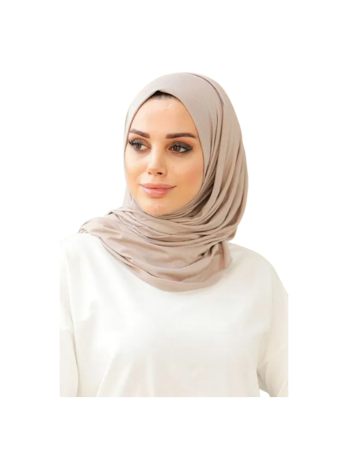 Premium Turkish Jersey Hijab (Average Beige)