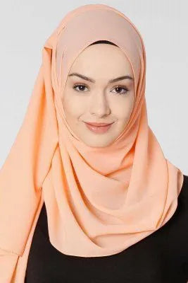 Apricot Chiffon Hijab