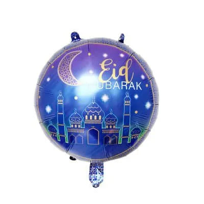 18 inch Huge Eid Mubarak Balloons (2 pcs)