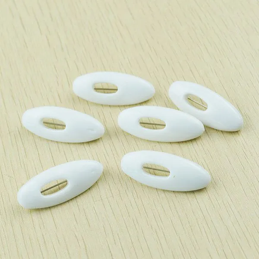 6 Set Safety Hijab Pins (White)