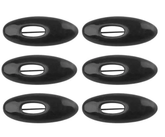 6 Set Safety Pins (Black)
